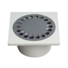 Wirquin - bonde de sol grise 100 x 100 mm ø40 mm à coller