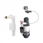 Wirquin - mécanisme double poussoir + robinet alimentation latéral f90