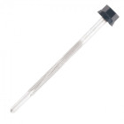 Vis bac acier SCELL-IT sommet nervuré Support métal IPN - Ø6 x 200 mm - TH12 - Gris alu blanc RAL9006 - Sachet de 100 - ZTP-60200-9006