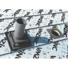 Chapeau de ventilation 200X200 ZINC VZ - Coloris, diamètre et option grille anti oiseau au choix 