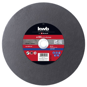 Disque à tronçonner, coupe transversale KWB - 355 x 25,4 x 3,2 mm - EINHELL - 49791975