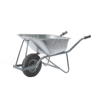 Brouette export demontable, galvanisé roue pneumatique