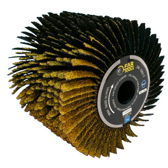 Brosse à lanières abrasives A36 FAR TOOLS Ø 120 mm L 100 mm - 110916