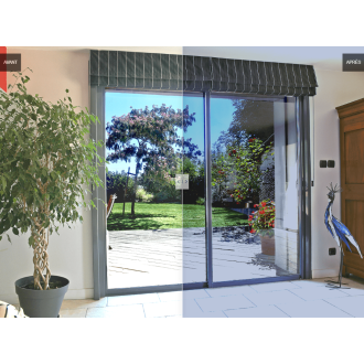 Film 2 en 1 Chaleur & Vis-à-Vis Argent – Protection Maximale & Finition Miroir - largeur & longueur au choix