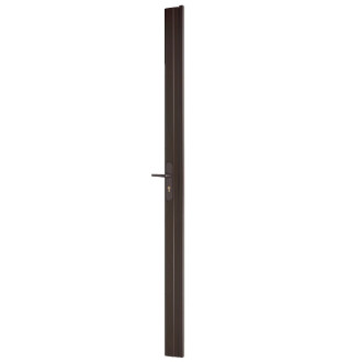 Boîtier serrure réversible avec gâche standard pour porte haut. 2250 mm maxi. Marron tribando