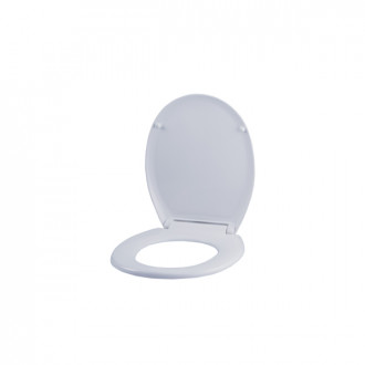 Abattant wc serie relax ensemble en thermodur charnières ajustables en alliage daluminium 375 x 440 x 40 mm
