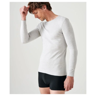 Tee-shirt DAMART Manches longues - Gris chiné - T.3XL - 12301
