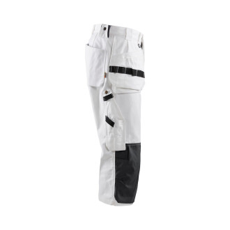 Pantacourt peintre Blanc 15401210 - Taille au choix