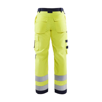 Pantalon Artisan Multinormes Jaune-Fluo/Marine 15781514 - Taille au choix