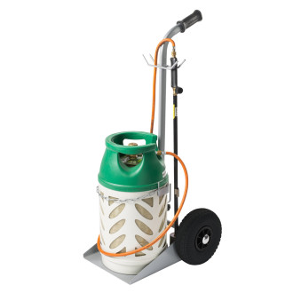 Diable brûleur, 1x10.5kg roues pneumatiques