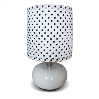 Lampe de table chromée megapolis 1 ampoule 25 cm