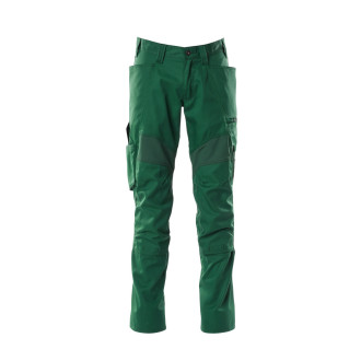 Pantalon de travail avec poches genouillères MASCOT Accelerate - 18579-442-Vert Bouteille-76-48