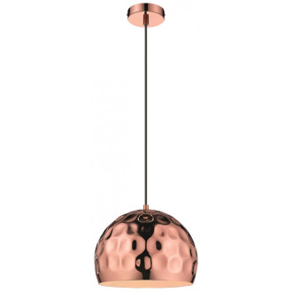 Suspension cuivre devon h176 1 lumières