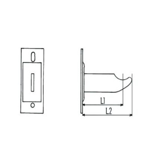 1 support à visser radiateur type traditionnel longueur 100/140
