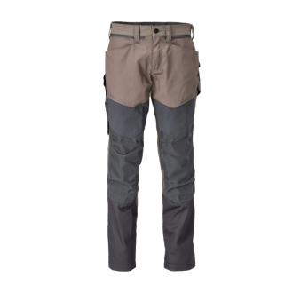 Pantalon de travail avec poches genouillères MASCOT Customized - 22479-230-38-76-Brun / Anthracite