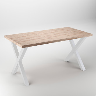Jeu de pieds Cross pour table 2 - Coloris au choix