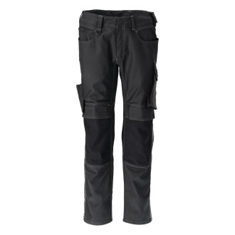 Pantalon de travail avec poches genouillères MASCOT Unique - 21979-459-Noir-45-82