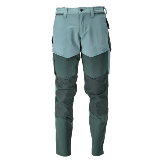 Pantalon de travail avec poches genouillères MASCOT Customized - 22379-311/2-Vert menthe-50-90