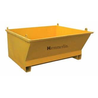 Bac à béton en acier peint 500 l charge utile 1000 kg haemmerlin