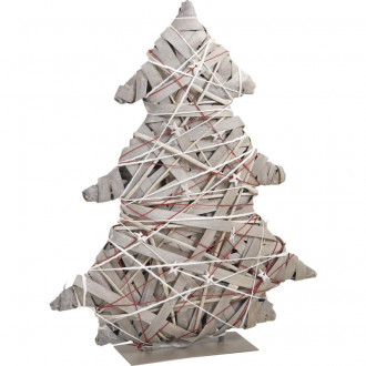 Sapin déco en osier et métal
