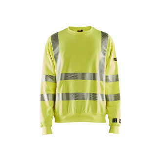Sweat multinormes avec transferts réfléchissants Jaune-Fluo 30871762 - Taille au choix