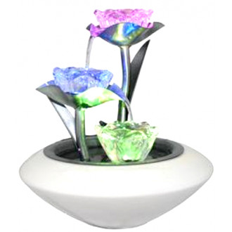 Fontaine d'intérieur irida avec éclairage