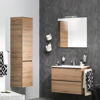 Tiger jeu de meuble de salle de bain loft 80 cm chêne blanc 1644323200