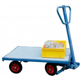 Chariot avant train pivotant 1200 x 800 mm roues caoutchouc 500 kg - 800007107