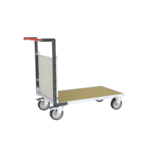 Chariot modulaire PP alvéolaire 1 dossier plateau bois médium 1000 x 600 mm 500 kg - 806724571