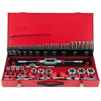 Coffret de tarauds et filières ks tools - 54 pcs - 331.0654