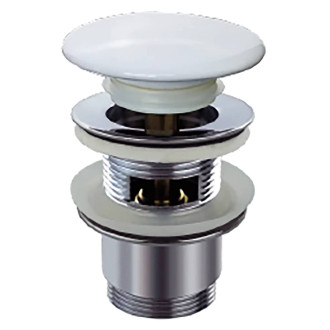 Bouchon de vidange 1¼"x65 mm blanc