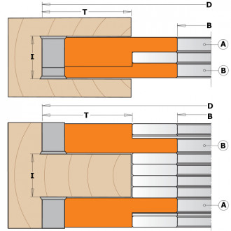 JEU DE 2 PORTE-OUTILS POUR RAINUR RÉGLABLES HW D=170X20-39x40 694.022.40
