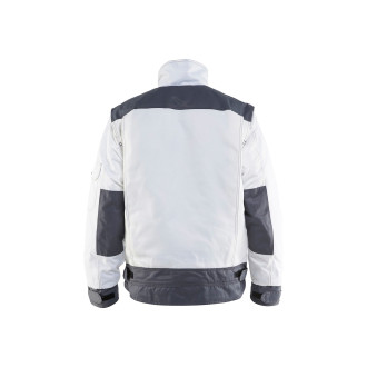 Veste hiver peintre Blanc/Gris clair 48651900 - Taille au choix
