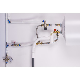 Flexible de vidange articulé extensible pour siphon groupe de sécurité chauffe-eau D32 NOYON & THIEBAULT