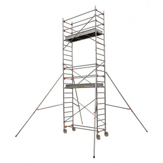 Echafaudage roulant aluminium 6.9 m, cent504747