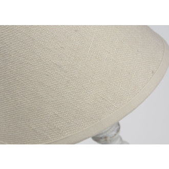 Lampe grise alice abat jour lin beige