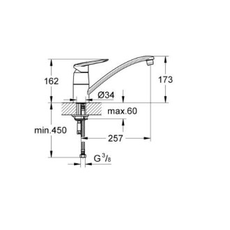 GROHE Touch Mitigeur évier 32450000 (Import Allemagne)