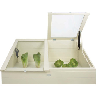 Serre de jardin en pin 41 cm de hauteur blanc