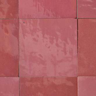 Zellige marocain artisanal - rose ancien 10x10 cm - carrelage mur (au m²)