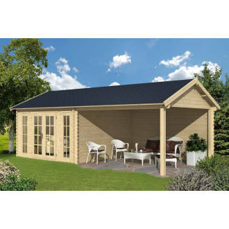 Dépendance de jardin en bois breteuil bardeau droit noir