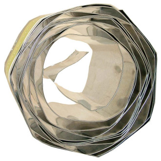 Bordure ondulée de pelouse en acier galvanisé lot de 4