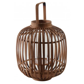 Lanterne ronde en bambou naturel
