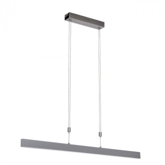 Suspension chromée techno 3 ampoules 118 cm