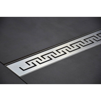 Caniveau de douche italienne inox – 70 cm modèle grec