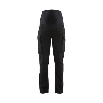 Pantalon de grossesse maintenance stretch 2D Blåkläder Noir 71011830 - Taille au choix