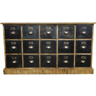 Buffet mercerie 15 tiroirs sur roulettes