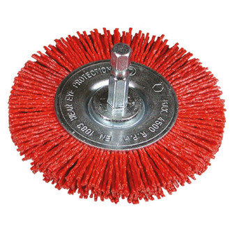Brosse circulaire 75 avec queue 1/4' nylon fin - HIKOKY - 751329