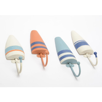 Patère flotteur déco en sapin (lot de 4)