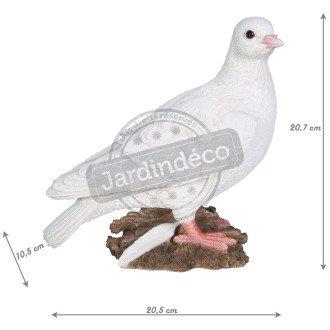 Colombe en résine 21 cm