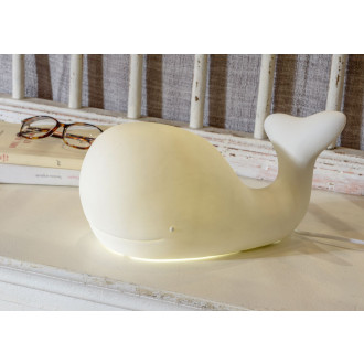 Lampe baleine blanche à led